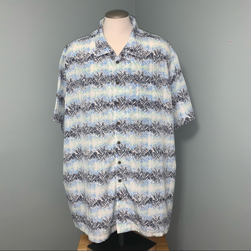 ISLAND PASSPORT plus size 4XLT button down shirt big & tall resort cruise wear